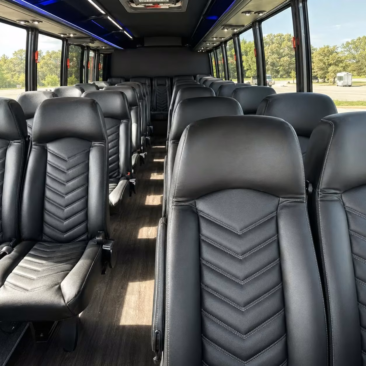 25 passenger minibus inside