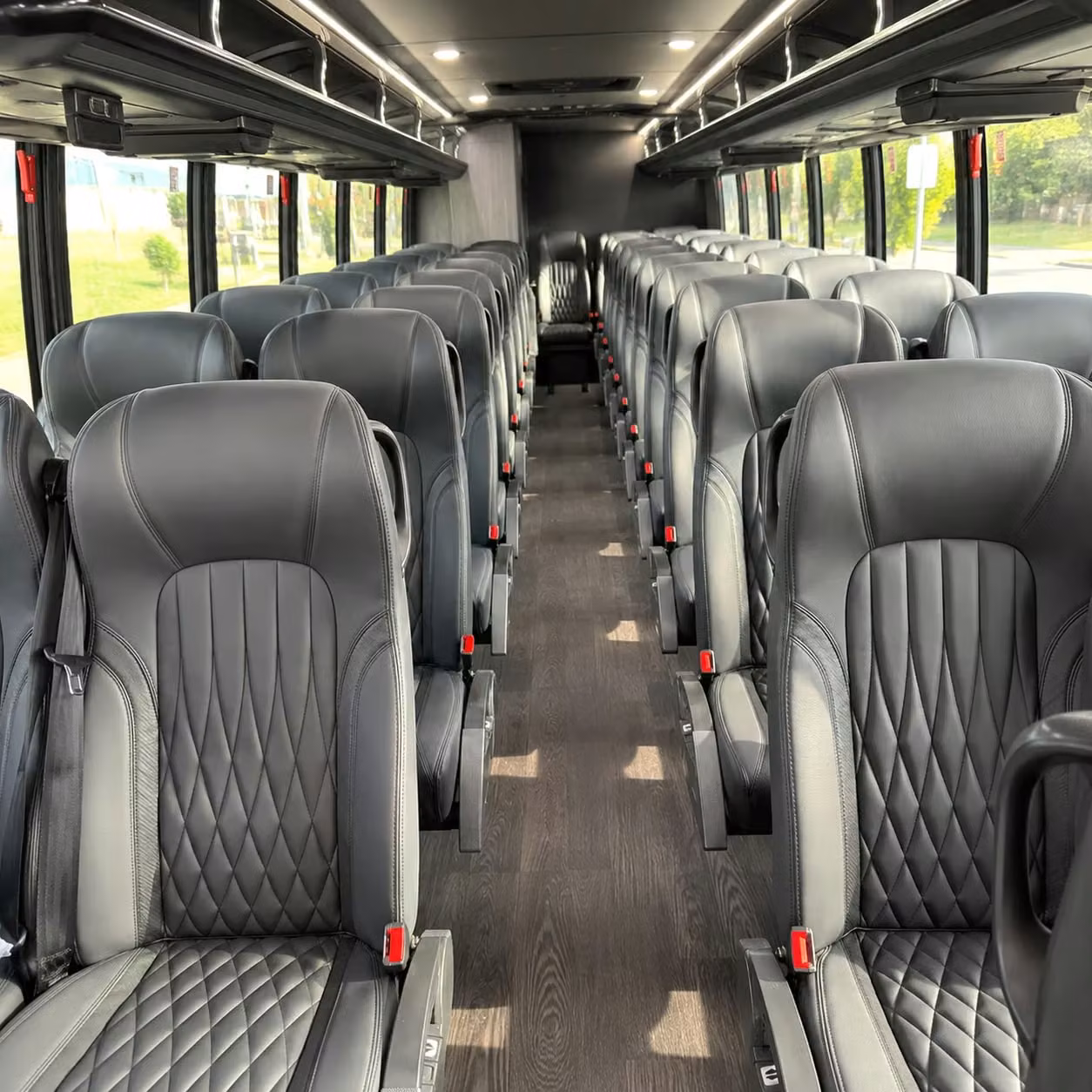 25 passenger minibus interior