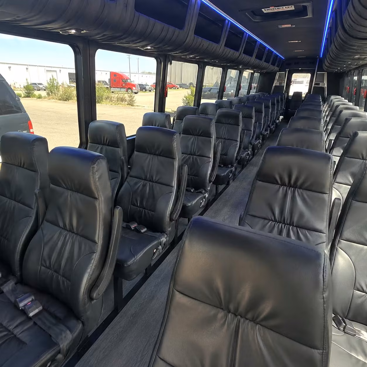 35 passenger minibus inside