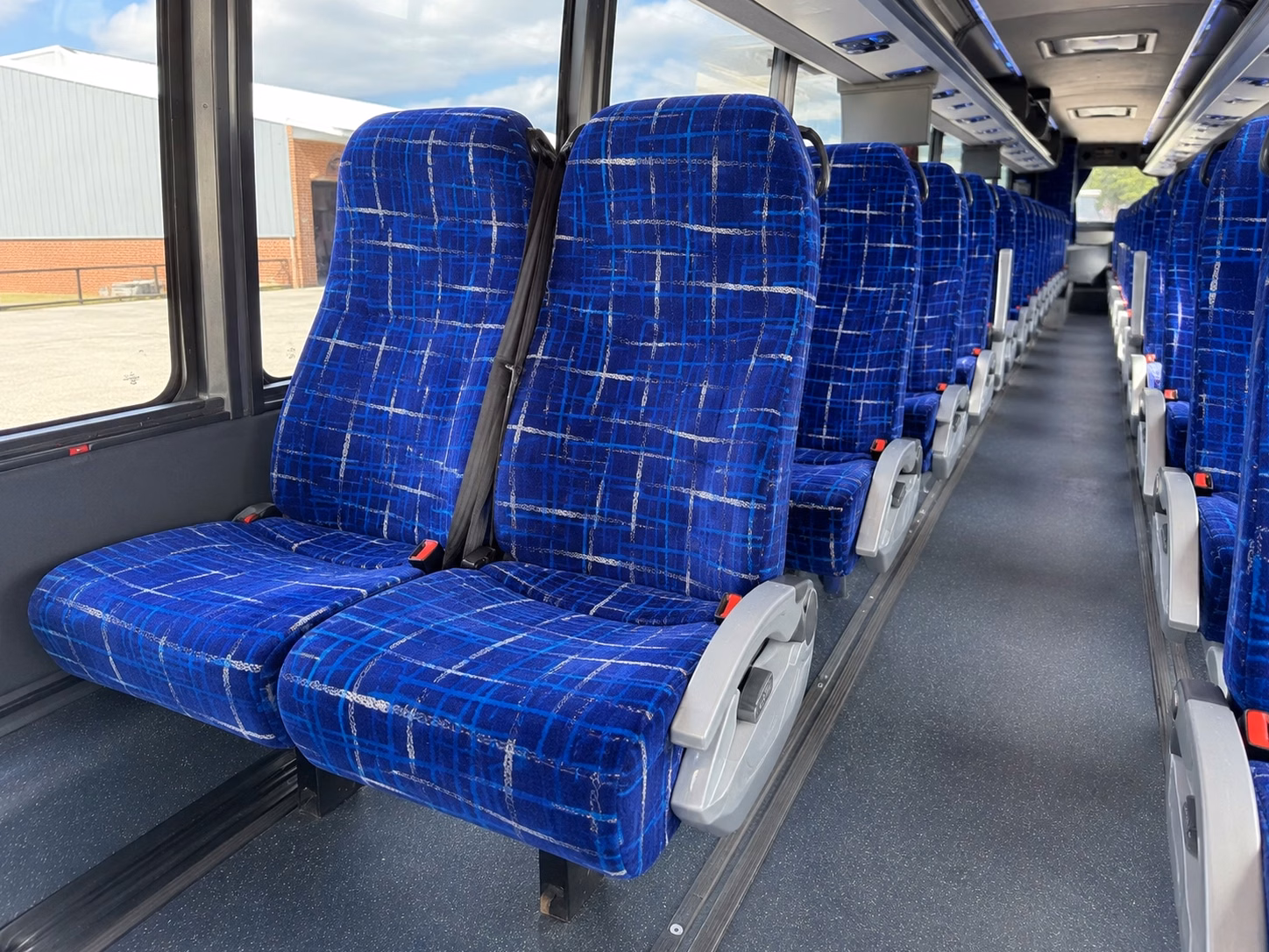 danbury charter bus rental interior
